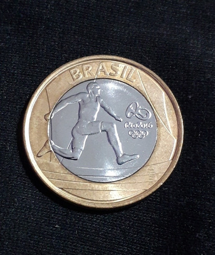 Moneda Brasil Juegos Olímpicos Atletismo S/circular Año 2014