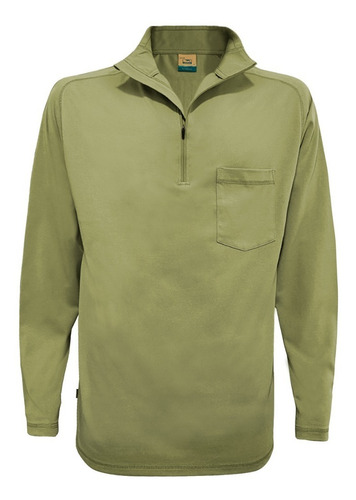 Imagen 2 de 9 de Polera Hombre Manga Larga Arrayán Lenga® Uv+pro Cierre Sbs®