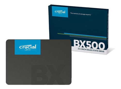 Disco Ssd 240gb Crucial Bx500 Interno 500mb Sata3 2.5 Backup