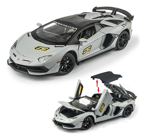 Lamborghini Aventador Svj63 Roadster Miniatura Metal Coc [u]