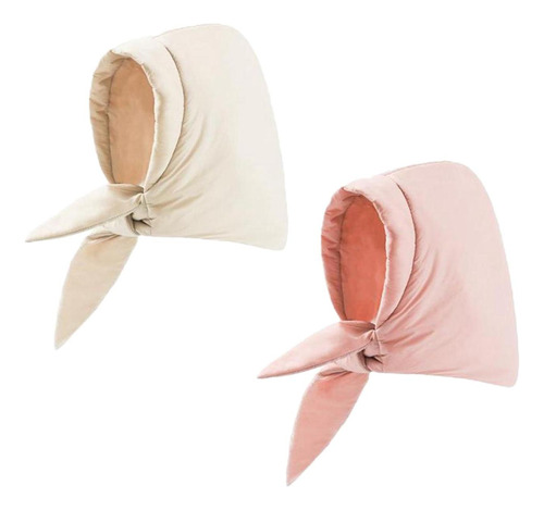2 Colores De Moda Pañuelo A Prueba De Viento Con Capucha