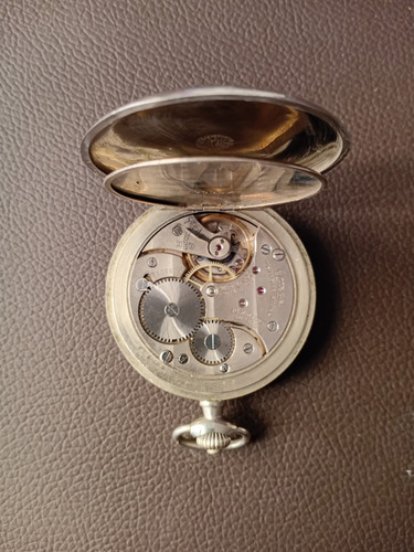 Omega Reloj Antiguo De Bolsillo 3 Tapas Funciona Perfecto Blanco (Usado)