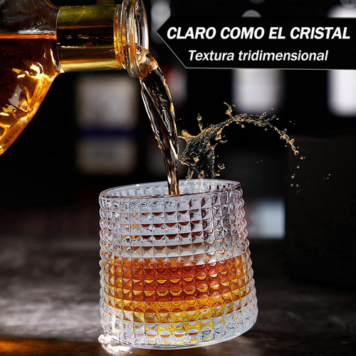 Set 2 Vasos Estilo Nordico Diamante Whiskey Cognac Ron