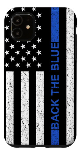 iPhone 11 Back The Blue Thin Blue Line Us  B08lwmmq62_300324