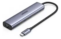 Comprar Adaptador Ugreen Hub Usb-c 5 En 1,  3*usb 3.0, Hdmi, Rj45 