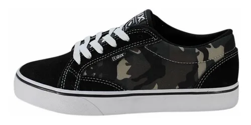 T nis Qix Dt Preto Branco Camuflado Verde Original Skate Frete