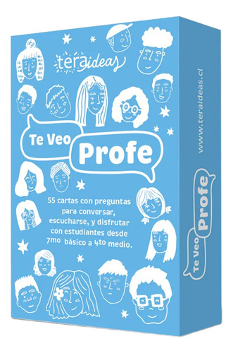Juego Cartas Te Veo Profe - 55 Cartas Preguntas / Diverti