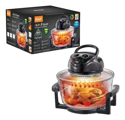 Horno Freidora Halógeno Antiadherente Multifuncional 12 Lts
