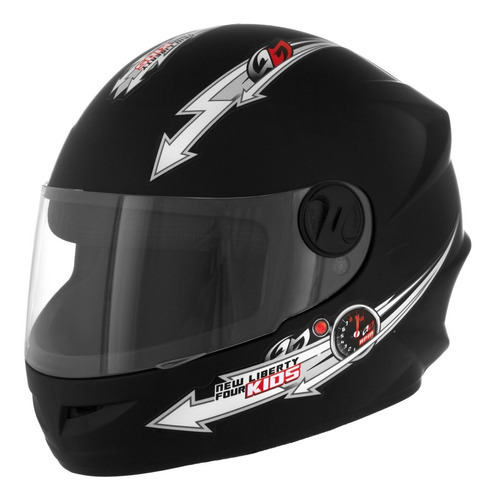 Capacete Moto Infantil Pro Tork Liberty 4 Kids 54 Menino Cor Preto