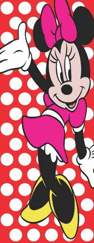 Adesivo Envelopar Porta Da Geladeira Freezer Minnie Bolinhas