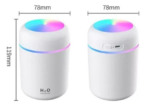 Humificador Difusor De Aire Luz Led Rgb Usb