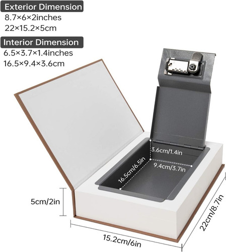 Caja De Seguridad Escondida Forma De Libro Paris