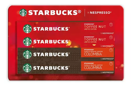 Starbucks 40 Caps Toffee Nut Y Colombia By Nespresso