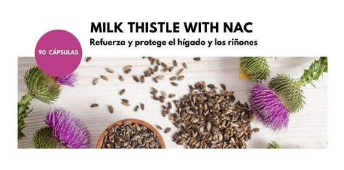Imagen 4 de 6 de Touch Of Synergy Milk Thistle Silimarina Cardo Mariano 90cap