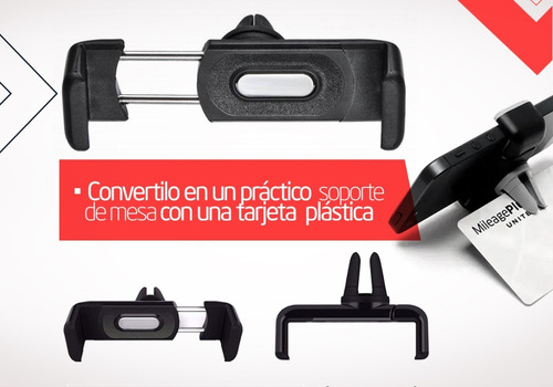 Imagen 7 de 8 de Soporte Celular Auto Rejilla Ventilacion Universal Giro 360°
