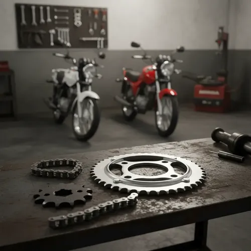 Kit Arrastre Sprocket Para Honda Gl 150 Cargo 150 Reforzado Gris