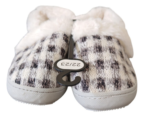 Pantuflas Para Dama De Cuadros