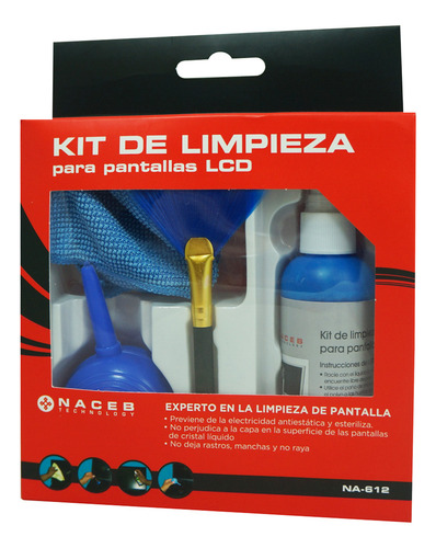 Kit Para Limpieza De Pantallas Na-612 Naceb Con Microfibra