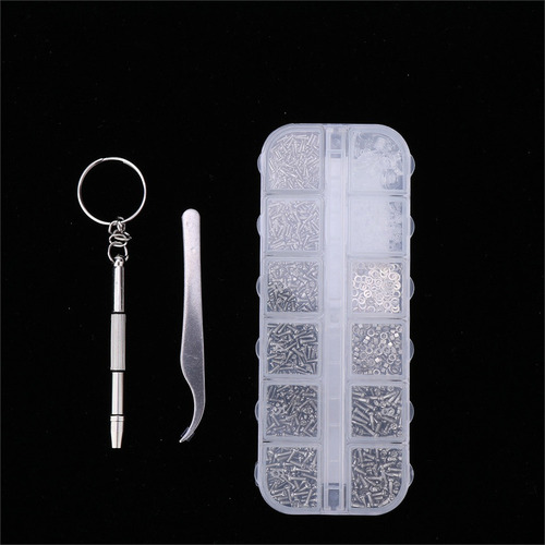 Kit De Reparación De Lentes 1100pcs Mini Tornillos Para Gafa