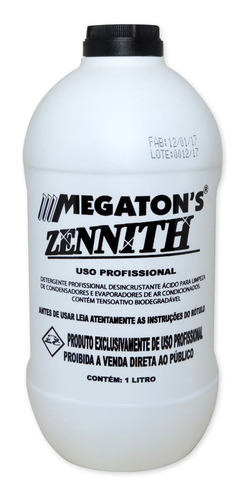 Zennith Detergente Limpeza De Serpentina Ar Condicionado 1l