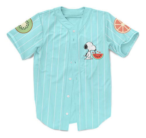 Quiubolee! Camisa Beisbolera Snoopy Cheers