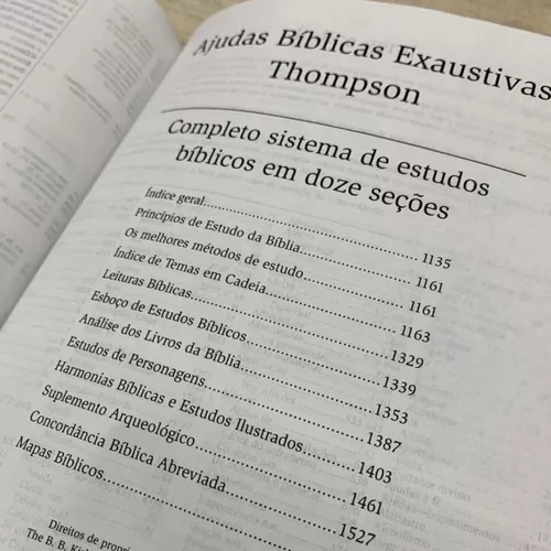 Bíblia Thompson Almeida Edição Contemporânea - Capa Luxo PretaBíblia  Thompson Almeida Edição Contemporânea - Capa Luxo Preta Bíblia Thompson  Almeida