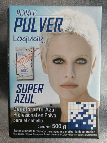 Decolorante De Cabello Azul Profesional En Polvo 500g Pulver