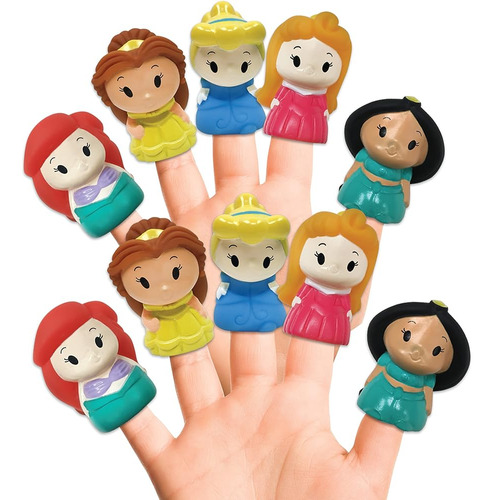 Disney Princess 10 Pc Finger Puppet Set - Party Favors, Educ