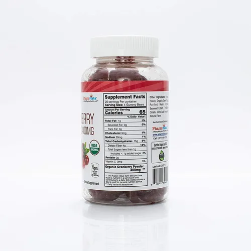 Suplemento De Gomitas De Arándano De Pharmvista, 400 Mg, 90