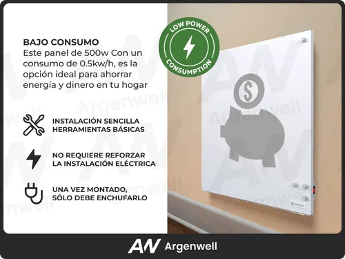Combo 2 Paneles 500w Panel Calefactor Eléctrico Temptech