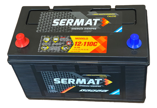 Bateria Sermat 12x110 Ford Cargo Iveco Tractor Diesel