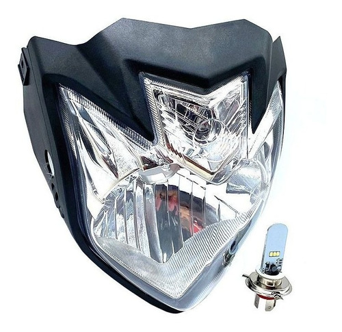 Farol Fazer 250 + Carcaça + Lampada Led H4