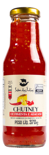 Chutney Pimenta com Abacaxi Sabor das Índias sem glúten 370 g