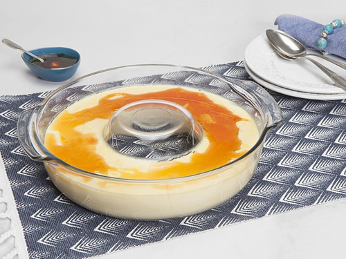 Assadeira Forma Bolo Pudim Torta Vidro Temperado Refratário