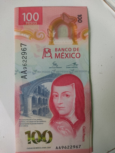 Billete De 100 Coleccionable, Serie Aa