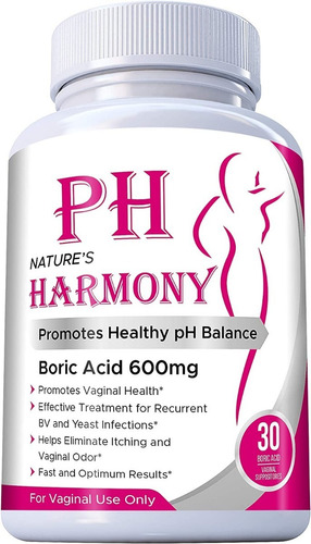 Acido Borico Ph Harmony Supositorios Vaginal 600mg 30 Uds