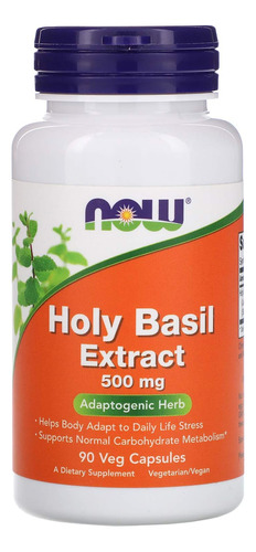 Now Holy Basil Extract Albahaca Santa 90caps