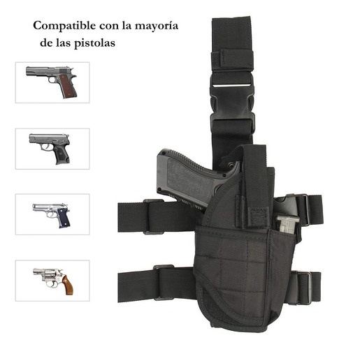 Funda Universal Para Pistola De Muslo Ajustable