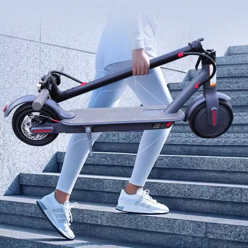  Patinete eléctrico para adultos, scooter eléctrico de 15 Ah de  hasta 34 millas y 20 MPH para adultos, neumáticos sólidos de 10 pulgadas,  scooter eléctrico plegable con sistema de frenado doble