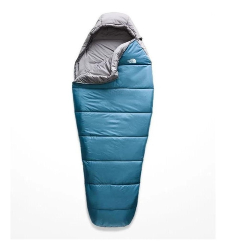 Sobre de dormir The North Face Wasatch 20/-7 con diseño lisa color aegean blue/zinc grey talle regular con cierre del lado derecho