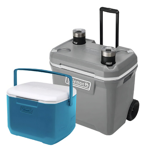 Set De 2 Hieleras Cooler 65 Qt + Chiller 9 Qt Coleman