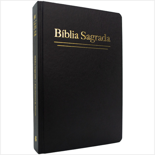 Bíblia Sagrada Rc Letra Grande Semi Luxo Capa Dura Preta