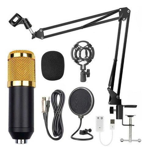 Microfono Condensador Para Estudio G-1041 Kit Completo