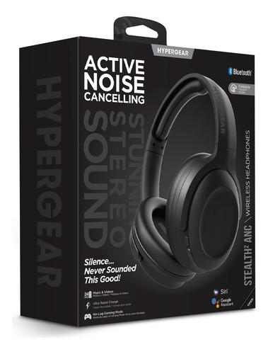 Audífonos Hypergear Stealth 2 Anc Negro