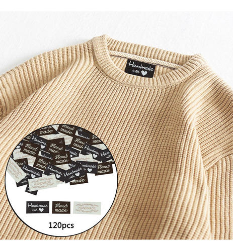 Js 120 Uds Etiquetas Hechas A Mano Para Coser Ropa Los