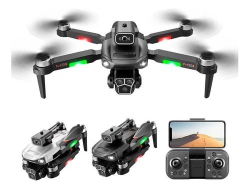 Mini Drone M1s Full Hd Con 3 Camaras Angular Evita Obstaculo