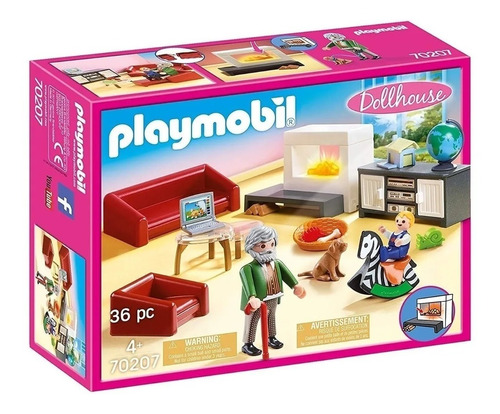 Playmobil Linea Dollhouse - Sala De Estar - 70207