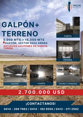Galpón en venta