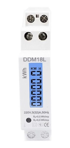 Medidor De Energía Eléctrica Monofásico Ddm18l