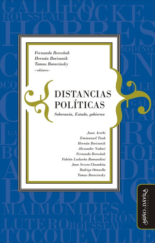 Distancias Políticas. Soberanía, Estado, Gobierno